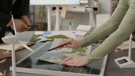 administración de proyectos de energía renovable con Biaani' Energy